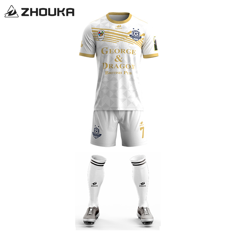 Wholesale Custom Retro Football Soccer Jersey Kit 100% Polye