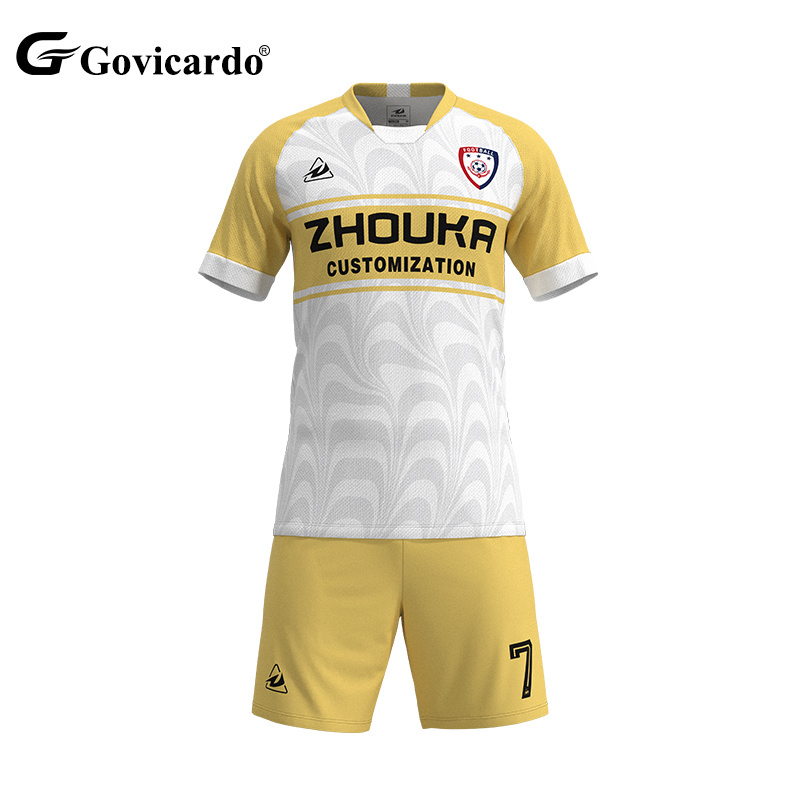 Free Design Custom High Quality Soccer Jerseys Sets Wholesale Digital Print Adult Men's Football Jerseys Quick Dry Breathable