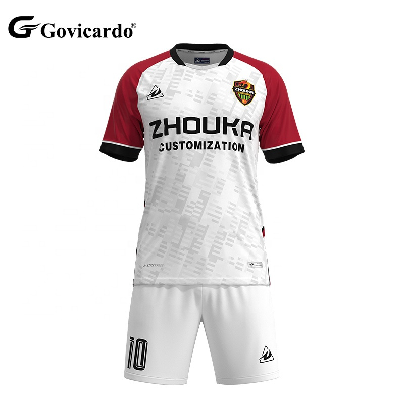Wholesale Custom 100% Polyester Sublimation Printed Breathable Soccer Wear Adults Youth Men Football Jersey Shirts Team Uniform