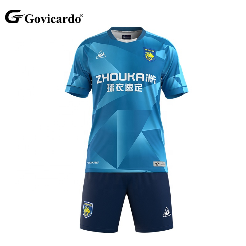 Custom Original Quality Men'S Soccer Wear Uniform Set Customized Sublimation Stitched Team Soccer Football Jersey Kit for Men
