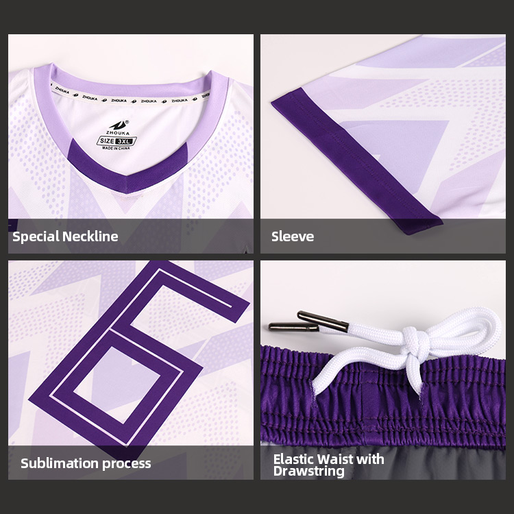 Zhouka Breathable and Comfortable Team Soccer Wear Custom Football Jerseys Soccer Uniform for Men@详情10.jpg