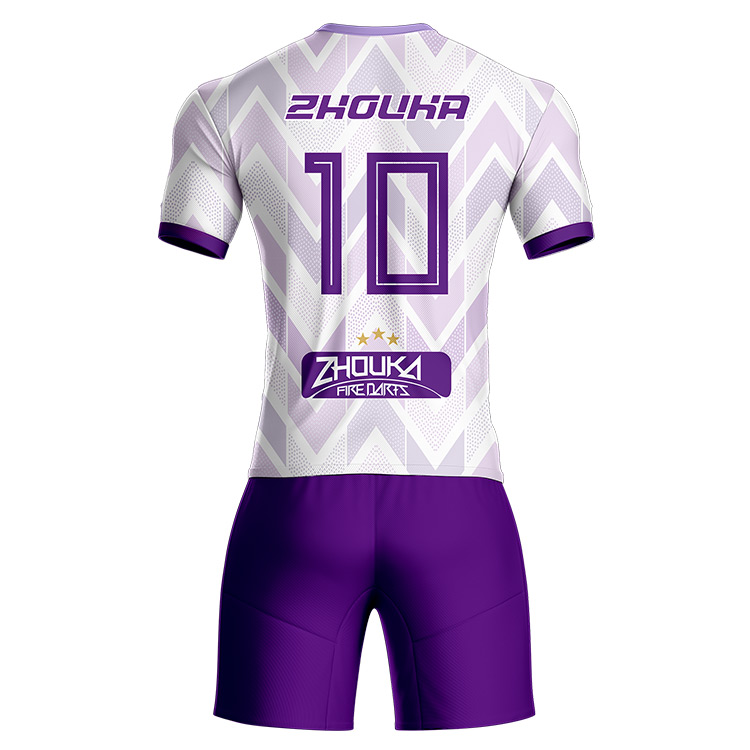 Zhouka Breathable and Comfortable Team Soccer Wear Custom Football Jerseys Soccer Uniform for Men@详情5.jpg