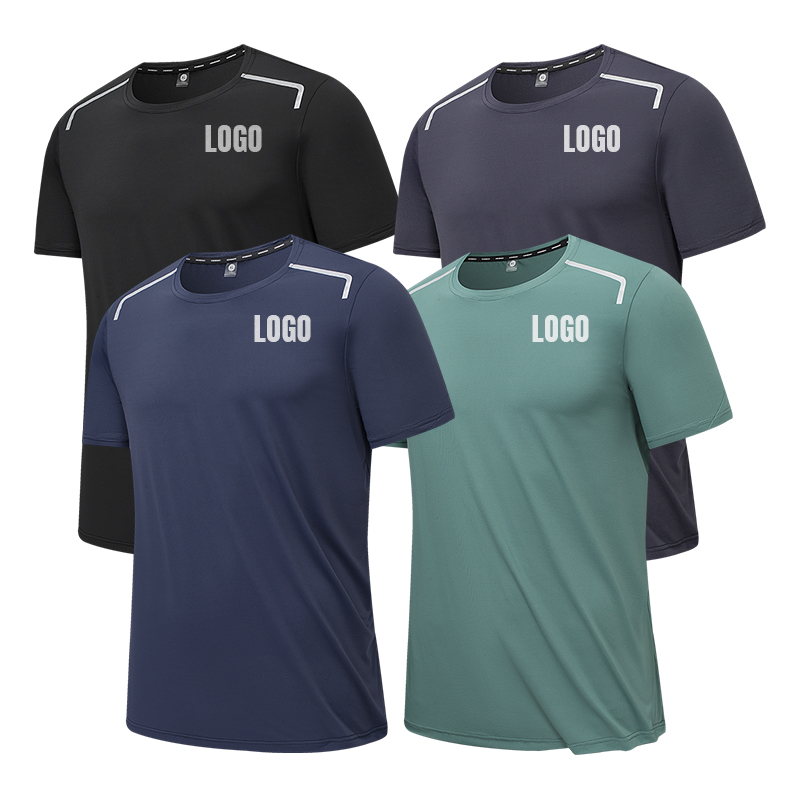Wholesale Custom Summer Polyester Quick Dry Running T-Shirt Active Tops for Jogging Sportswear Training Gym Plus Size Available