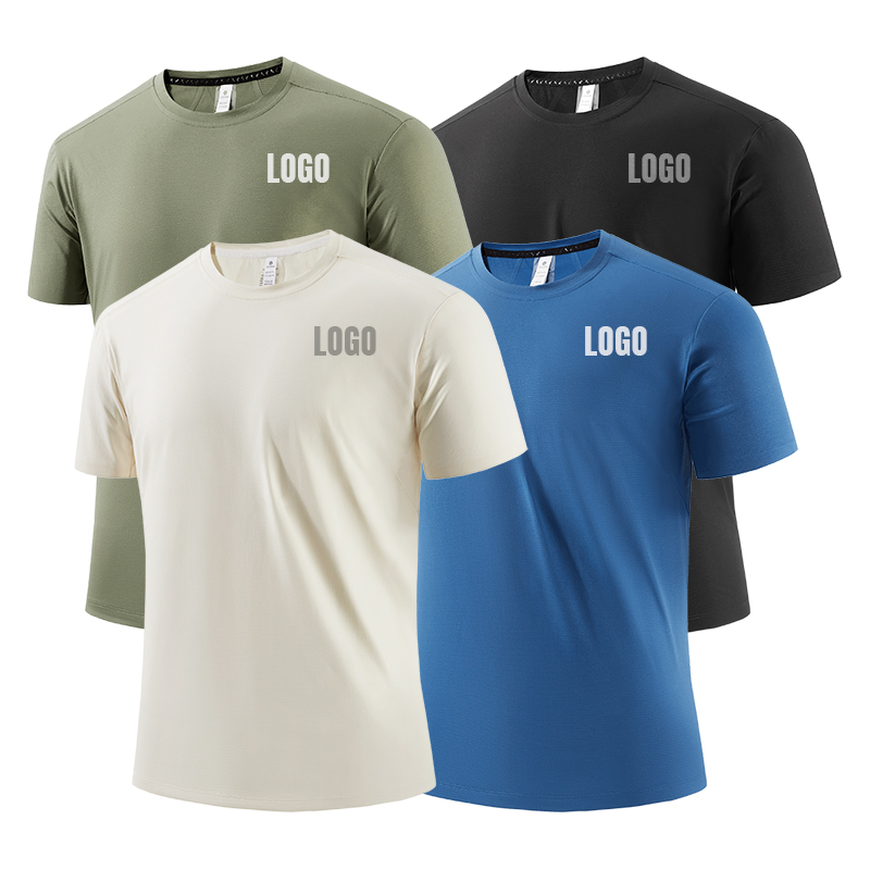 Men's Custom Short Sleeve Gym Running T-Shirt Quick Dry Brea