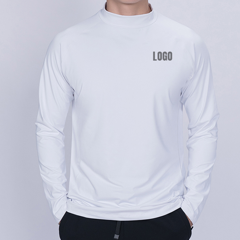 Men's Slim Fit Long Sleeve Gym Training Active Sports Wear C
