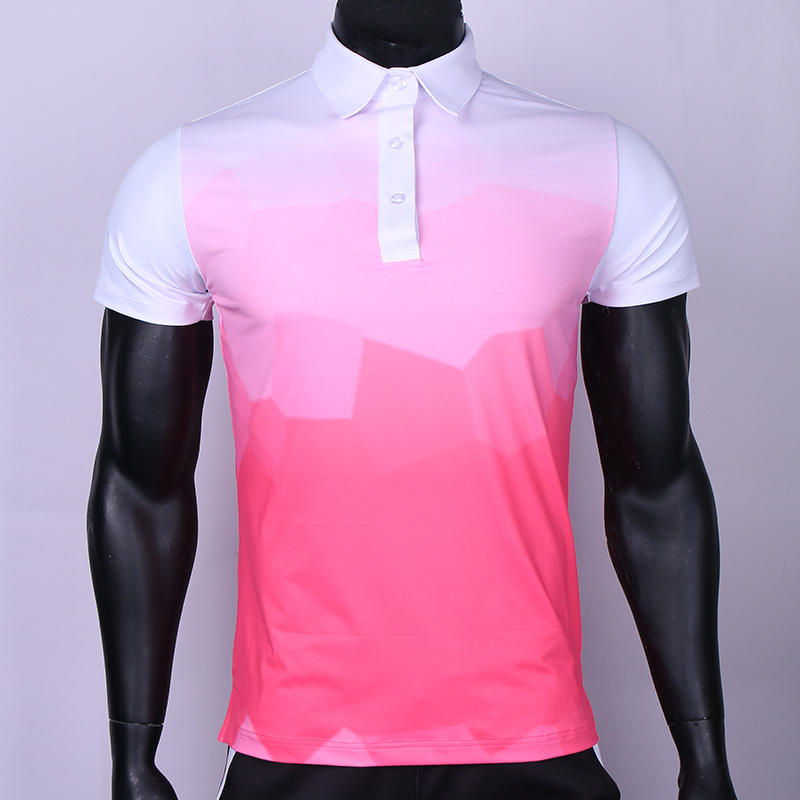 Oem Custom Top Quality Polyester Sublimation Pattern Men's Blank Golf Shirt Comfortable  Golf Polo Shirt