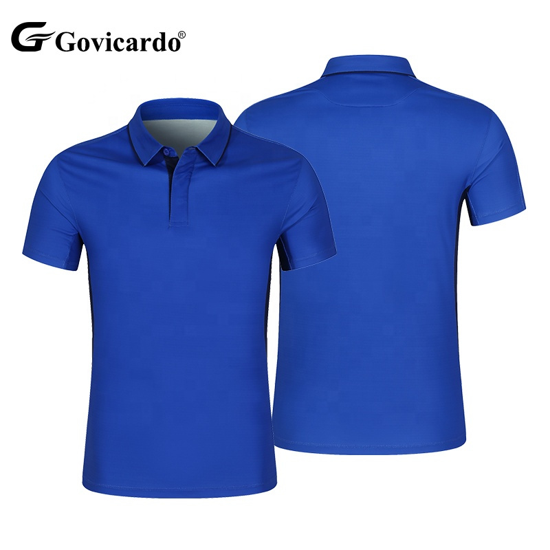 Custom Navy Blue Retro Classic Sport Jersey Quick Dry Polo Soccer Shirt for Men Blank Digital Print Logo Automated Cutting