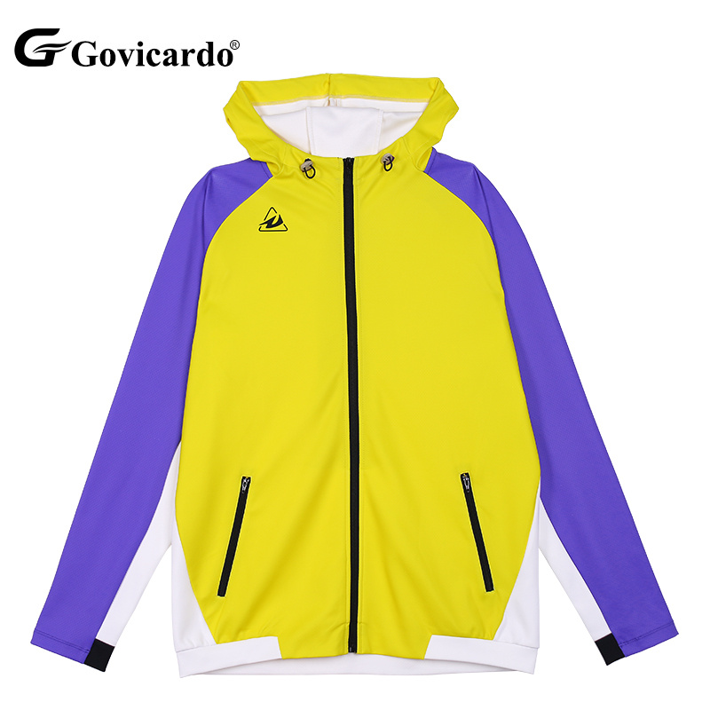 High Quality Unisex Polyester Spandex Full-Zip Hooded Soccer