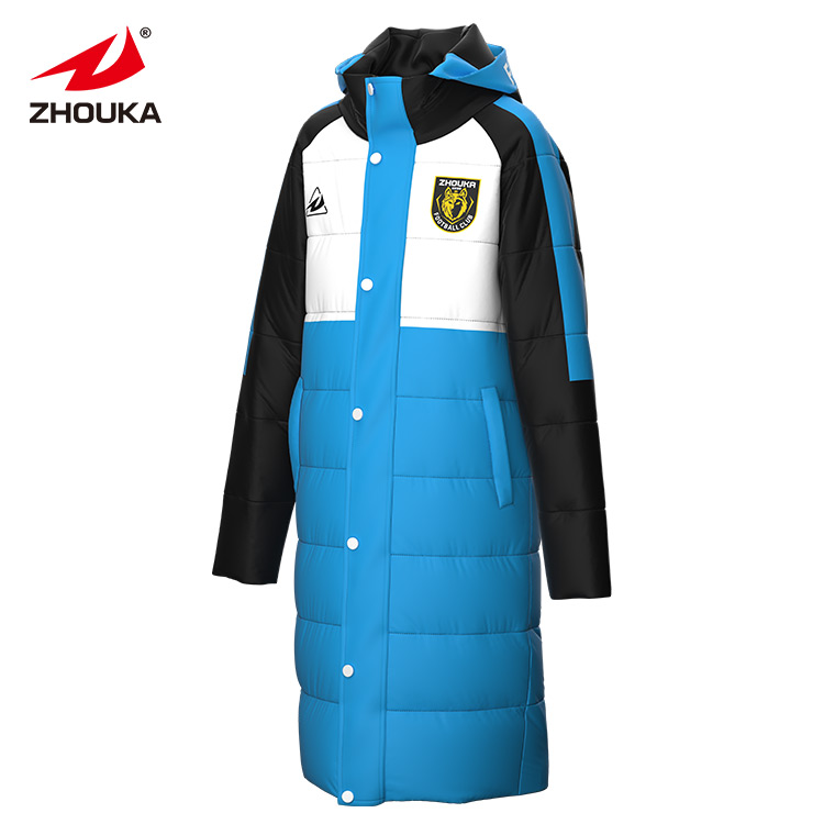 Men's Waterproof Reversible Winter Coat with Zipper Closure 